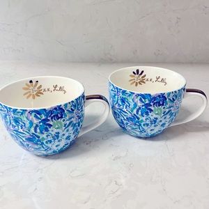 New designer ceramic mugs. Set of two. Beautiful!